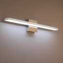 Chrome Bathroom Light Fixtures 24 Inch Bath Wall Lighting IP44 14W Vanity Lamp Bar Modern LED Lights for Vanity Rectangle Bathroom Lamps Over Mirror Acrylic Restroom Sink Light, 23.6 Inch