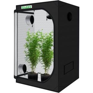 zazzy Grow Tent, 48"x48"x78" Growing Tents for Indoor Plant 600D Mylar Hydroponic Grow Tent High Reflective Growing Tent Room for Indoor Plant Fruit Flower Veg
