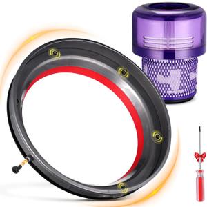 Fit for Outsize SV16 SV29 Sealing Ring Compatible with Dyson for V11Outsize / Plus/Absolute Extra/Total Clean/Origin Models Canister Vacuum Cleaner Replacement Parts with HEPA Filter 970422-01