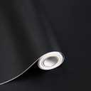 590.5"x17.7" Peel and Stick Wallpaper Black Removable Temporary Self Adhesive Contact Paper Waterproof Wallpaper for Wall Covering Vinyl Rolls