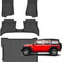 for Jeep Wrangler 4xe Rubicon/Sahara/Sport S/Willys Floor Mats 2021-2026(4 Door, Not for JL, JK),Car Mats for Jeep Wrangler 4xe 4 Door All Weather Anti-Slip Mats Cargo Liner Accessories
