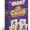 Five Crowns Giant Card Games Jumbo Playing Cards, Card Game for Kids and Adults, Family Game Night, 5 Suited Rummy Style Card Game, Ages 8+