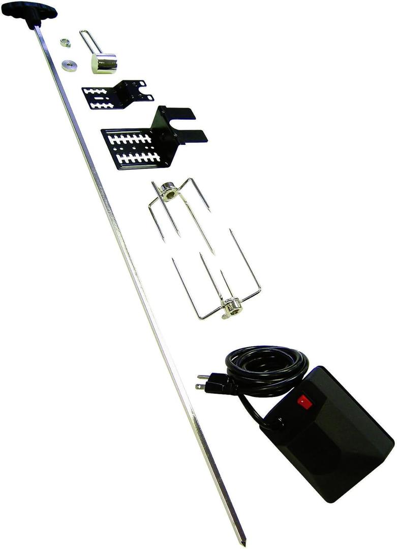GrillPro 60090 Rotisserie Kit for Grills, 39-1/2", Black