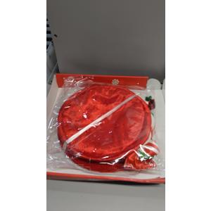 Christmas Candy Canes Tree Topper Red Hat with Peppermint Bows Ornament Winter Lollipop Holiday Home Decoration Xmas Festive Gift Ideas Supplies