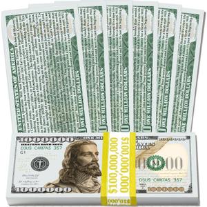 Novelty One Million Dollar Bill | Novelty Gospel Tracts | 1000000 Dollar Bill Bible Tracts For Salvation | Christian Tracks For Salvation | Christian Tracts For Evangelism (Pack of 100, ESV) (Jesus)