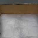 Flat Ultra Thin Bed Pillows King Size Pillow Set of 2 Extra Soft Down Alternative for Stomach Back Sleeper White 20x36inches