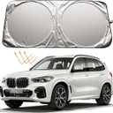 XHRING Windshield Sun Shade for BMW Accessories X5 X3 X7 X1 X4 X6 3 5 6 7 8 M5 M6 M7 M8 Series Accessories, Car Front Window Sunshade Sun Visor Shield for BMW Accessories