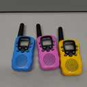 Walkie Talkies for Kids Toys Stocking Stuffers for Kid Boys Girls 4-6, 3 Miles Range Walkie Talkie to Camping, Outdoor, 4 Year Old Girl Birthday Gifts for 3 4 5 6 7 8 9 Year Old Boy Girl Gifts Age 6-8 (Blue&Pink&Yellow)