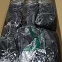 Enjoyidea Fitted Tablecloth for 6 Foot Rectangle Tables-6 Pack Black Elastic Outdoor Picnic Table Cover-Spandex Stretch Folding Table Cloths 6 ft for Camping Dining Room Patio Kitchen Banquet Party