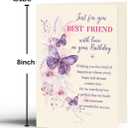 4 x Best Friend Birthday Card, Birthday Gift for Women