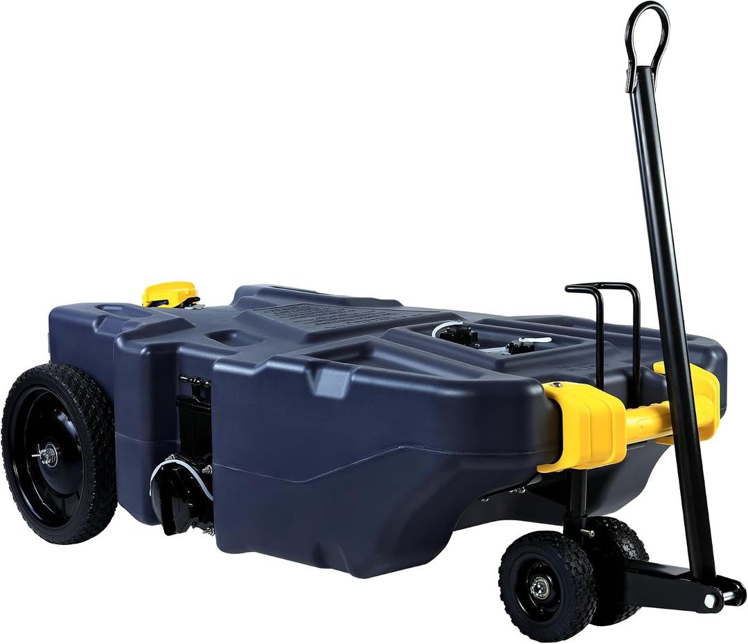 39 Gallon RV Portable Waste Tank 4 Wheel Tote Tank