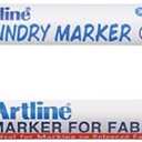 Artline, White and Black Markers, 1.2 mm and 0.7 mm respectively, 2 count total