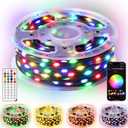 Ollny Smart Christmas Lights 66FT 200LEDs, Color Changing Christmas Tree Lights App & Remote Controlled, RGB String Light with DIY Music Timer for Outdoor Indoor Holiday Xmas Decorations