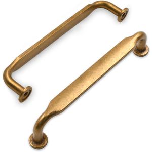 10 Pack 5 Inch(128mm) Antique Brass Cabinet Pull Vintage Kitchen Cabinets Handles Cabinet Hardware for Cupboard Handles Retro Kitchen Pulls for Cabinets Drawer Pulls