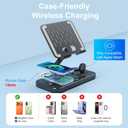 Magnetic Charging Station for Apple Multiple Devices, Wireless Charger with Clock & Light, Foldable Wired Charging Stand for iPad/Tab, Mag-Safe Charger for iPhone 17, for Apple Watch for AirPods