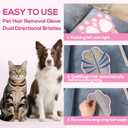 BABORUI Pet Hair Removal Glove - 2 Packs Cute Paw Electrostatic Pet Hair Remover Glove, Magic Brush Pet Hair Glove for Cats Dogs
