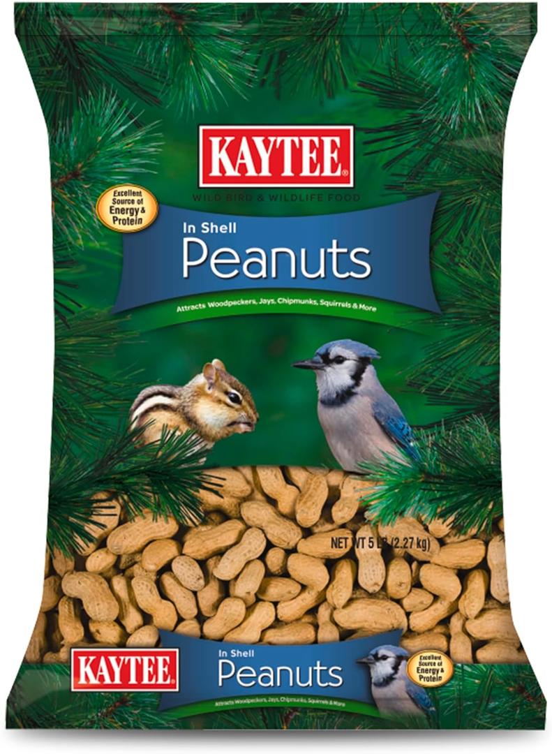 Kaytee Peanuts in Shell, 5 lb (5 Pound (Pack of 1)), Best Before 09 March 2027
