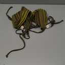 ZAFUL Women's Bikini Sets Beads Triangle Swimsuits 2 Piece String High Cut Cheeky Bathing Suits, S, Green