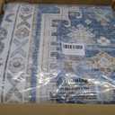 zesthome 9x12 Area Rugs,Stain Resistant Washable Rug,Ultra-Thin Rugs for Living Room,Bedroom,Non-Slip Backing Home Decor Large Area Rug (Blue/Beige,9'x12')