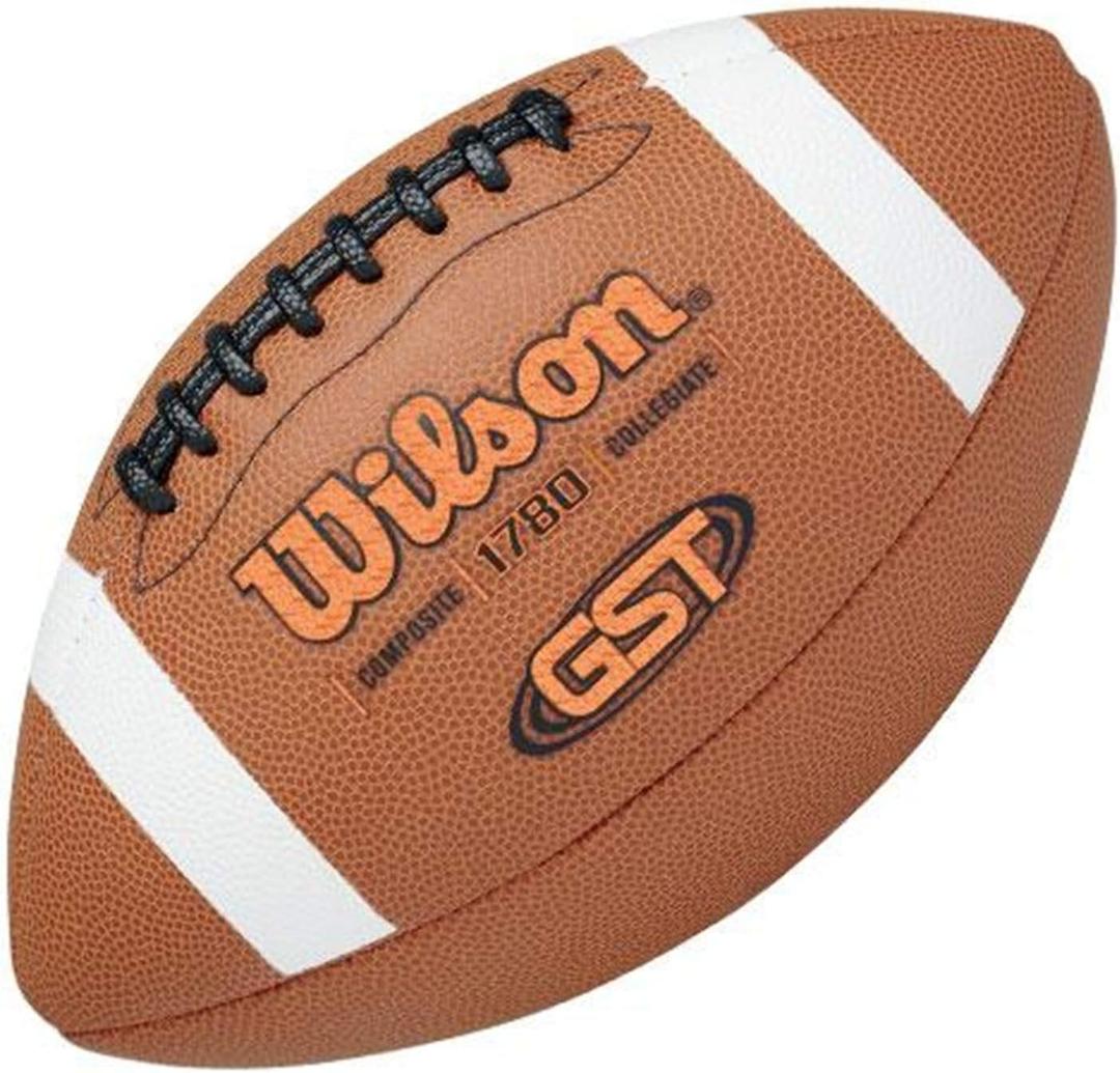 WILSON GST Composite Footballs - Tan (Official Size (High School & College; Ages 14+))