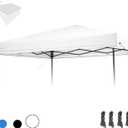 1010 Canopy Replacement Top, Pop Up Canopy Replacement Tent Cover for Straight Leg Frame, Waterproof Canopy Top Cover for Garden Patio Camping (Top Only), (Silver White)