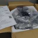 25.6" Bladeless Ceiling Fan with Lights Remote Control, Modern Low Profile Ceiling Fans with Lights, Dimmable 3 Color 6 Wind Speeds LED Ceiling Fan for Bedroom, Living Room, Kids Room - Black