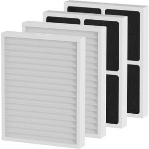 4 Pack 30920 Air Filter Replacement MERV-13 Compatible with Hunter HEPAtech 30920 fits 30050 30054 30055 30065 30070 30071 30075 30080 30177 30832 30882 30883 37055 37065, Air Cleaner Purifiers