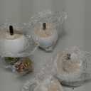 Michanco 2 Inch Bun Feet White DIY Round Wood Furniture Legs Set of 4 Replacement Legs for Couch Sofa Ottoman