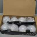 Otdair Solar Lights Outdoor, 8 Pack Solar LED Globe Powered Garden Light Waterproof for Yard Patio Walkway Landscape In-Ground Spike Pathway Cool White