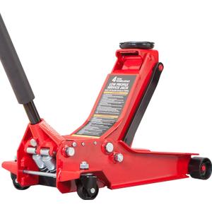 BIG RED AT84007R Torin Hydraulic Low Profile Service/Floor Jack with Dual Piston Quick Lift Pump, 4 Ton (8,000 lb) Capacity, Red BIG RED AT84007R Torin Hydraulic Low Profile Service/Floor Jack with Dual Piston Quick Lift Pump, 4 Ton (8,000 lb) Capacity, Red