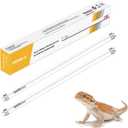 COOSPIDER UV 2-Pack UVB UVA Reptile Light 10.0 Bulb, 15W 18inch T8 Fluorescent Desert Lamp, UVA for Bearded Dragon Tortoise Reptile & Amphibian (T8 15W 18inch 10.0 Bulb G13)