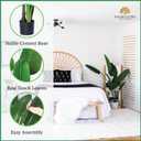 One 5 Foot Artificial Silk Bird of Paradise Palm Tree Potted Plant by Bagari