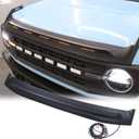 Hood Deflector with Light for Ford Bronco 2021-2026 Amber Light Bug Deflector for Bronco Matte