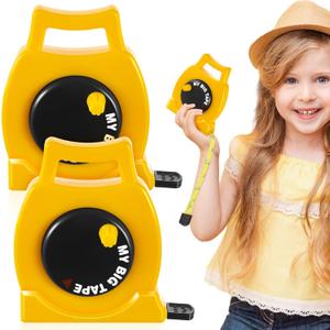 2 Pack 2 Pack Measuring Tape Retractable 3.28 ft Tape Measure Educational Construction for Back (Classic Style)