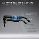 EarlySincere AI Smart Glasses with 4K Camera & ChatGPT, Photochromic Transition Lenses + Extra Blue Light, Real-time Translator & Meeting Minutes, Voice Control Smart Wearable