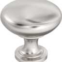 Amerock | Cabinet Knob | Satin Nickel | 1-1/4 inch (32 mm) Diameter | Edona | Drawer Knob | Cabinet Hardware (Pack of 10)