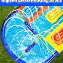 Water Slides for Kids Backyard, 23ft*82in Extra Long Wide 3Lane Slip and Slide with Upgraded Surround Sprinkler System with 3 Bodyboards, Thickened PVC Water Slide for Outdoor Summer Party Play
