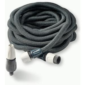98Ft Expandable Garden Hose - Flexible Outdoor Water Hose with Nozzle and Quick Connectors - Lightweight Kink-Resistant Garden Tools for Watering, Landscaping, and Car Washing by Kings County Tools