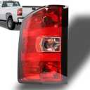 Nakuuly Tail Light Assembly Compatible With 2007-2013 Chevy Silverado 1500 2500HD 3500HD GMC Sierra 2500 HD 3500 HD Left Driver Side Taillight Rear Brake Lamps with Bulb and Harness