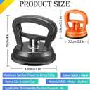 Dent Puller,Powerful Car Dent Puller, Car Dent Removal Kit,Dent Remover Tool for Car Body,Tiles Lifting,Objects Moving,Screen (1pcs Large Black+2pcs Small Orange)