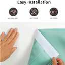 WdFour Classroom Door Window Cover,Blackout Shades for Classroom Windows and DoorsPrivacy,Room Darkening Design Blocks Views, Classroom Window Cover Lockdown. 8W x 36L Inches, 1 Panel, Aqua.