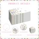 100 PCS Floral Disposable Napkins, 3 Ply Dinner Napkins Summer Wildflower Decorative Paper Guest Napkin for Family Party, Wedding, Birthday, Home Kitchen Dining Table Decor 7.9 x 4.3