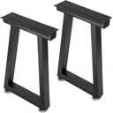 Taelakeni 22 Inch Metal Coffee Table Legs Bench Legs, Trapezoid