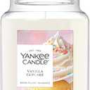 Yankee Candle Vanilla Cupcake, Scented Candle, 22oz Large Jar with up to 150 Hour Burn Time, Giftable, Birthdays