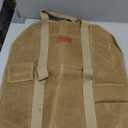 Firewood Log Carrier, Firewood Waxed Canvas Tote Bag with Handles, Heavy Duty Firewood Holder Fireplace Wood Stove Accessories for Camping,BBQ Indoor & Outdoor (Khaki)