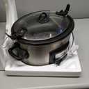 Crock-Pot 6 Quart Cook & Carry Programmable Slow Cooker with Digital Timer Stainless Steel (CPSCVC60LL-S) pack of 1