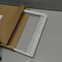 Window AC Side Panel with Frame Set,Air Conditioner Accordion Filler Curtain Replacement Kit,Fits Most 8000 BTU Window Air Conditioner Units,White