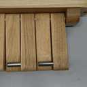 Coat Hooks for Wall, Oak Wood Wall Hooks with 5 Swivel Foldable Arms, 12'' Length Coat Rack Hat Hooks for Bathroom Entryway Bedroom Office Kitchen, Heavy Duty (Natural)