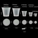 Large Clear Nursery pots for Plants with Saucers,10 pcs 9.5/8.3/7/6/5 inch Thick Plastic Nursery pots for Plants with Drainage Holes for Monstera,Aroid