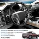 Steering Wheel Cover for Chevy Silverado 1500 2014-2018/2500 2500HD 3500 3500HD 2015-2019/ 4500HD 5500HD 6500HD 2019-2024/ Suburban Tahoe 2015-2020/ Traverse 2018-2023 Chevrolet